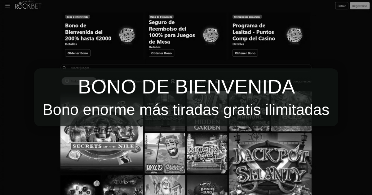 Rockbet Casino: bono de bienvenida y condiciones de juego